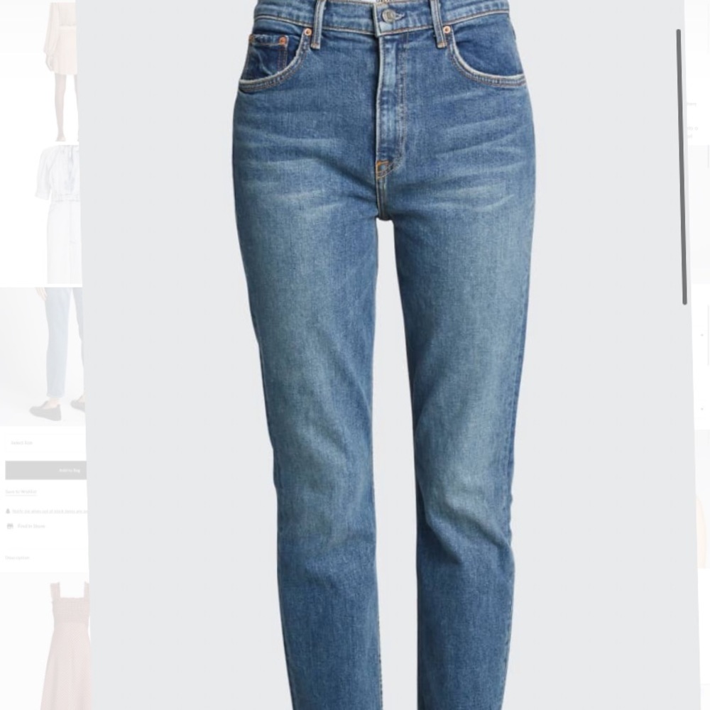 GRLFRND Reed  High Rise Tapered Cropped Jeans